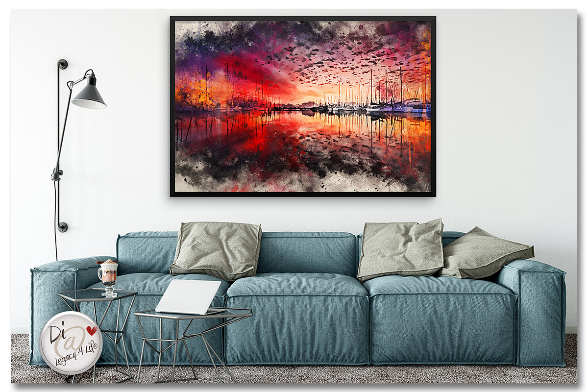 Watercolor River & Ocean Landscapes, an Illustration by Legacy4Life Designs (Photo 3 of 4)