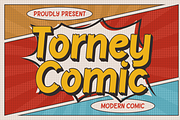 Torney Comic - A Modern Comic Font, a Handwritten Font by Marvadesign (Thumbnail 1 of 7)