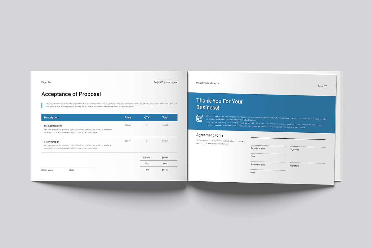 Project Proposal Template Landscape, a Brochure Template by DesignCrest (Photo 10 of 13)