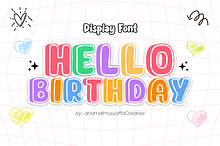 Hello Birthday - Display Font