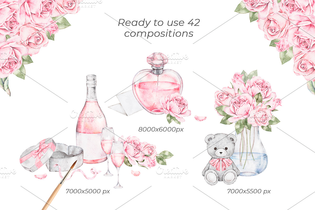 Saint Valentine's Day clipart, a Seasonal Illustration by Eves_Aquadreams (Photo 4 of 15)