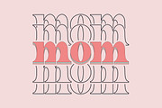 Retro Mom Sublimation Design, a Work Illustration by CreationArt (Thumbnail 10 of 13)