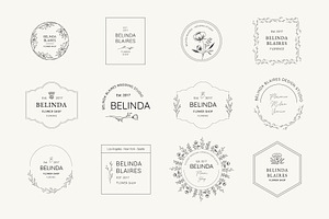 Minimal Flowers Logo Bundle