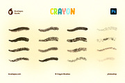 Joyful Crayon Photoshop Brushes, a Brush Add-On by brushapes.com (Thumbnail 8 of 10)
