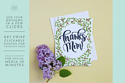 Vertical Spring Greeting Card Mockup, a Product Mockup by Makers Mockup Studio (Thumbnail 2 of 5)