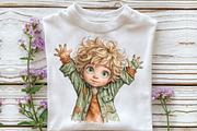 Whimsical Christmas Boy Clipart, an Illustration by CraftArtStudio (Thumbnail 5 of 6)