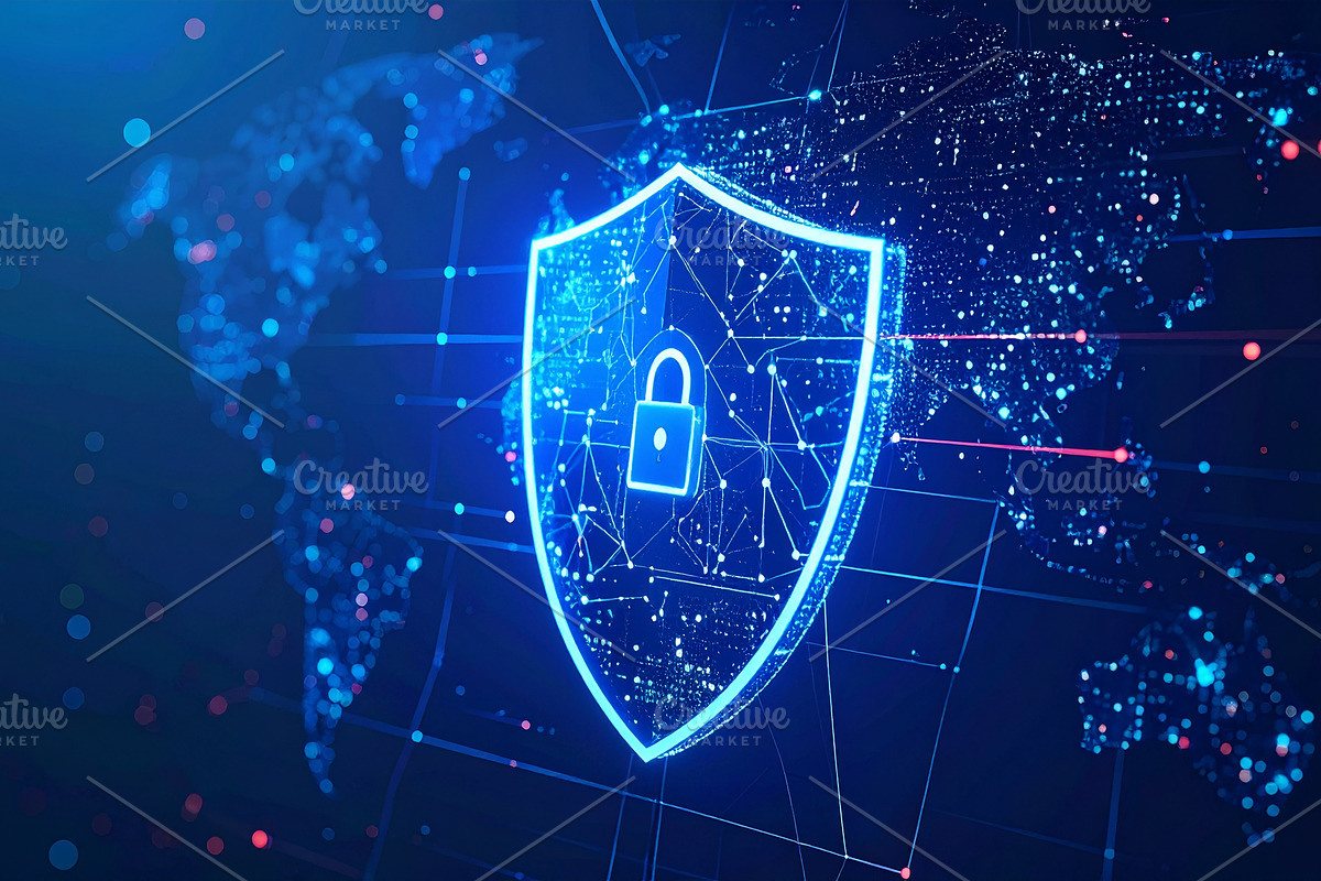 Cyber Security Concept With Shield, a Technology Photo by Design_Planet (Photo 4 of 4)
