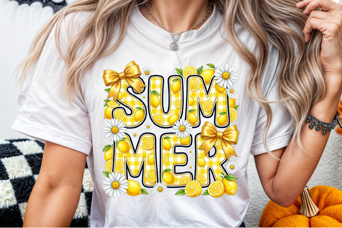 Lemon Summer Coquette PNG, a Seasonal Illustration by Sublimation Artist (Photo 6 of 9)