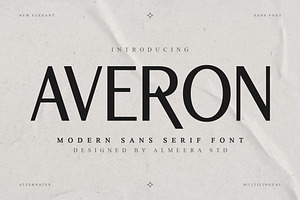 Averon – Modern Sans Serif Font