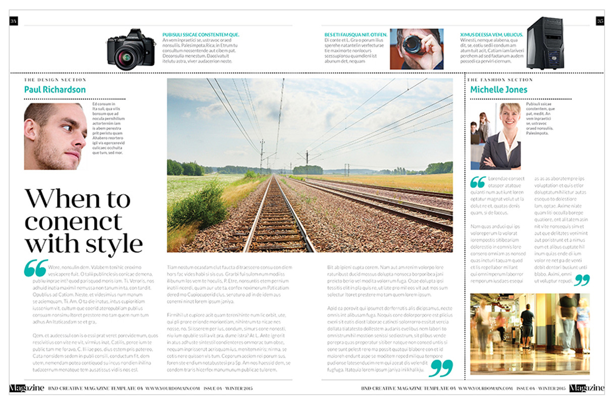 Magazine Template InDesign 04, a Magazine Template by Love Graphic Design (Photo 26 of 34)