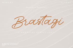 Brastagi Monoline Script Font