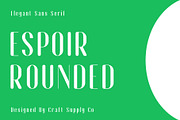 Espoir Rounded, a Sans Serif Font by Craft Supply Co. (Thumbnail 1 of 8)