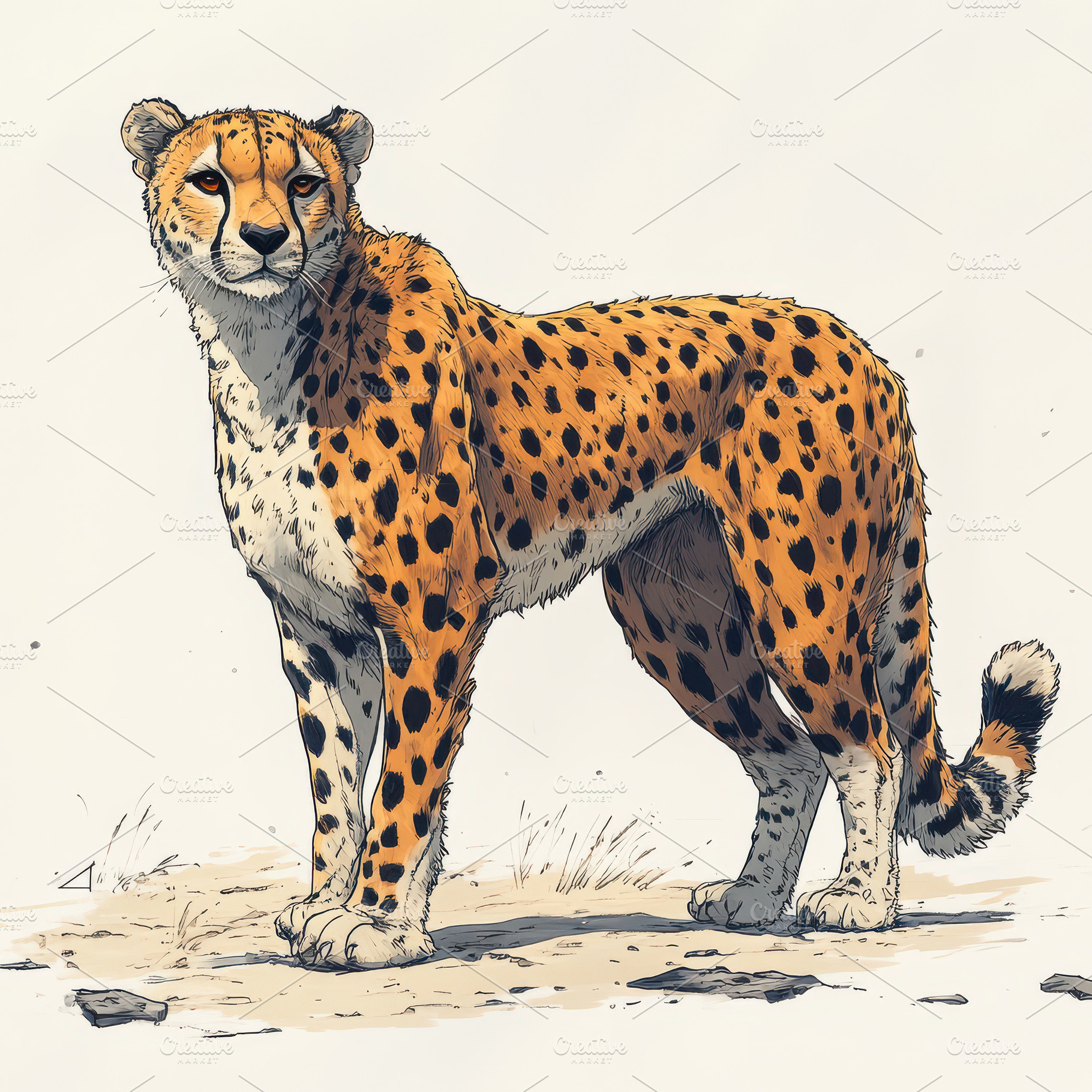 Majestic Cheetah in African Savanna, an Animal Photo by Pixeness