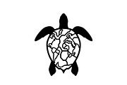 World Map Sea Turtle Bundle, an Illustration by Gaye Art (Thumbnail 28 of 31)