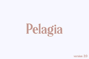 Pelagia - Modern Classic Serif