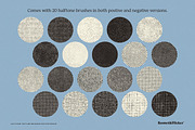 Halftone Texture Brushes for PS, a Brush Add-On by Komet & Flicker (Thumbnail 3 of 10)
