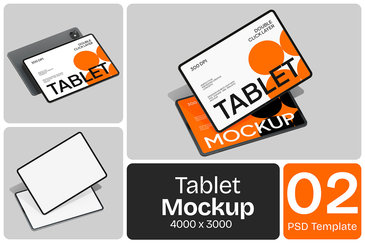 Tablet Mockup, an iPad Mockup by Permadi Creative (Photo 1 of 3)