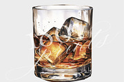 Bourbon On The Rocks Illustration, a Food Illustration by 1801Prints (Thumbnail 4 of 4)