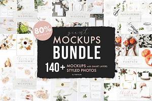 140 Giant Mockups Bundle