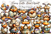 Funny Easter Bird Clipart, an Illustration by designcity5 (Thumbnail 1 of 5)