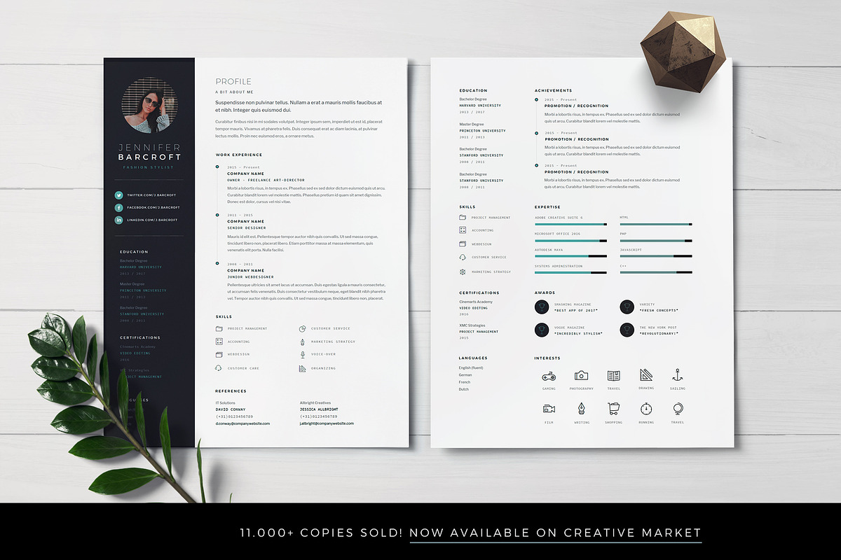 Resume Template / CV, a Resume Template by TheResumeCoach (Photo 2 of 3)