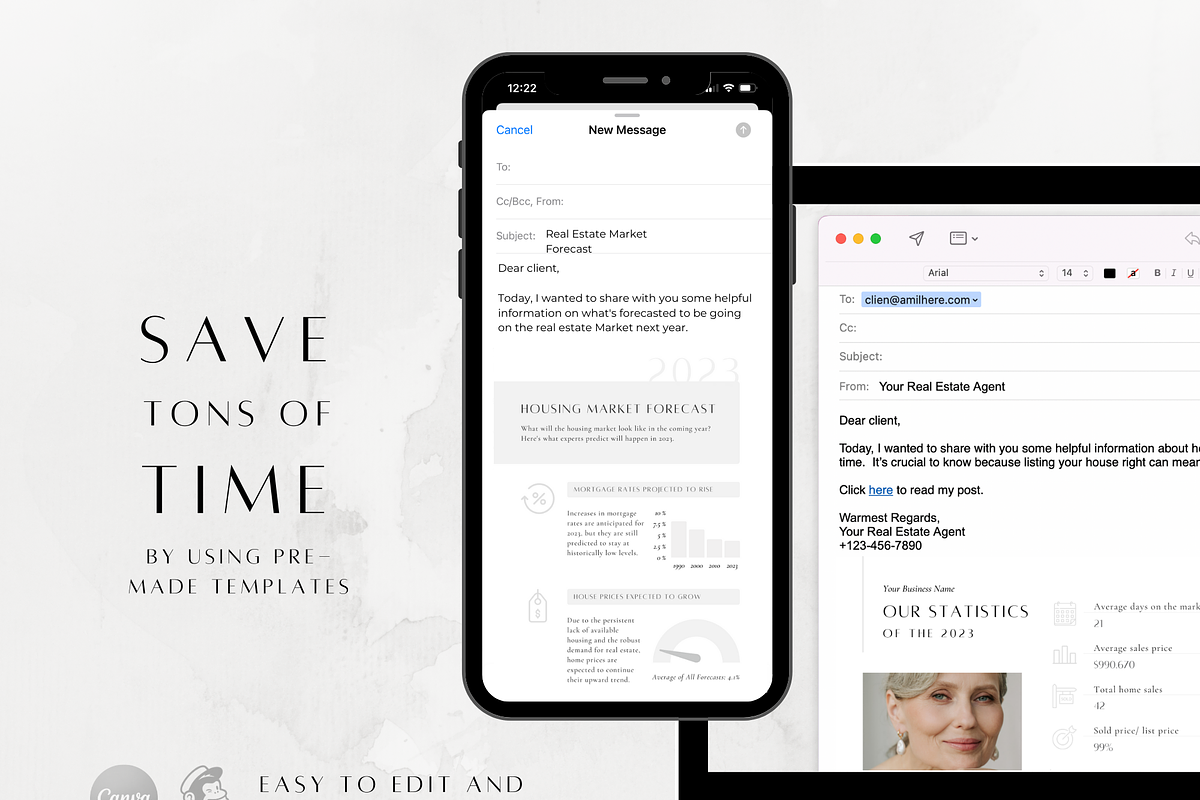 15 Real Estate Email Market Update, a Marketing Template by ZoaniDesign (Photo 3 of 11)