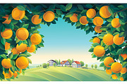 Summer fruity landscape, a Food Illustration by Countryside life (Thumbnail 10 of 13)