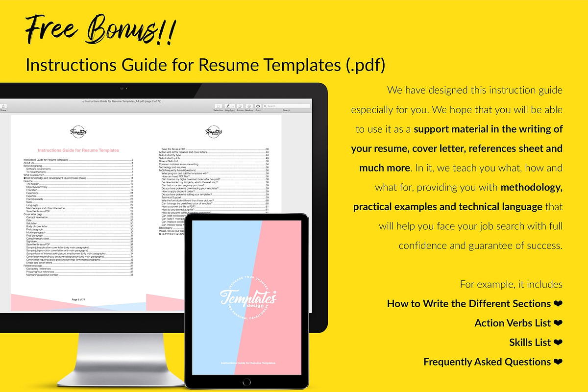 Creative Resume / CV Bundle - Amelia, a Resume Template by Templates Design Co. (Photo 11 of 17)