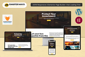 Bus Charter Service Template, a WordPress Template by HasnainDEV