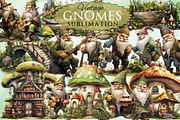 Vintage Happy Gnomes Sublimation, an Object Illustration by Digital Xpress (Thumbnail 1 of 4)