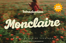 Monclaire Script Typeface Font