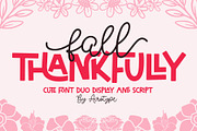 Fall Thankfully Fun & Cute Font Duo, a Handwritten Font by Airotype (Thumbnail 1 of 12)