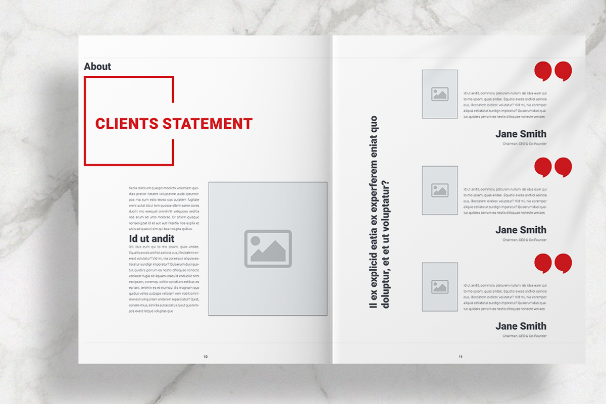 Red Business Brochure Template, a Brochure Template by Boris Cupac (Photo 7 of 8)