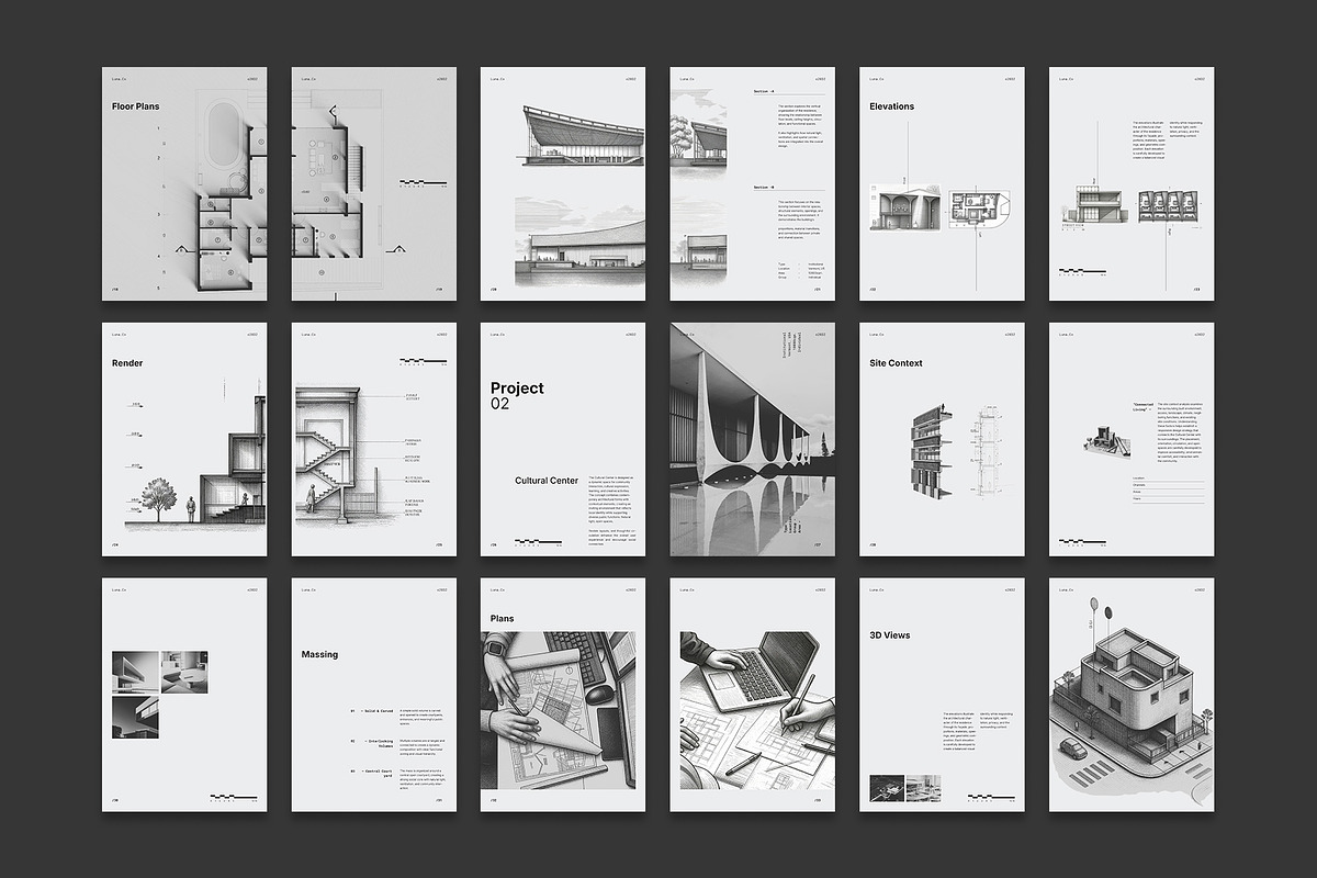 Architecture Portfolio Template, a Brochure Template by Studio Monova (Photo 30 of 33)