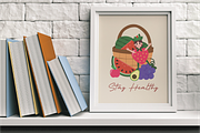 Cute Fruits Vector Illustration, a Food Illustration by Berdansabersama (Thumbnail 5 of 7)