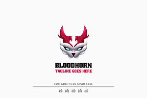 Bloodhorn Gradient Colorful Logo, a Branding & Logo Template by Artnivora.Std