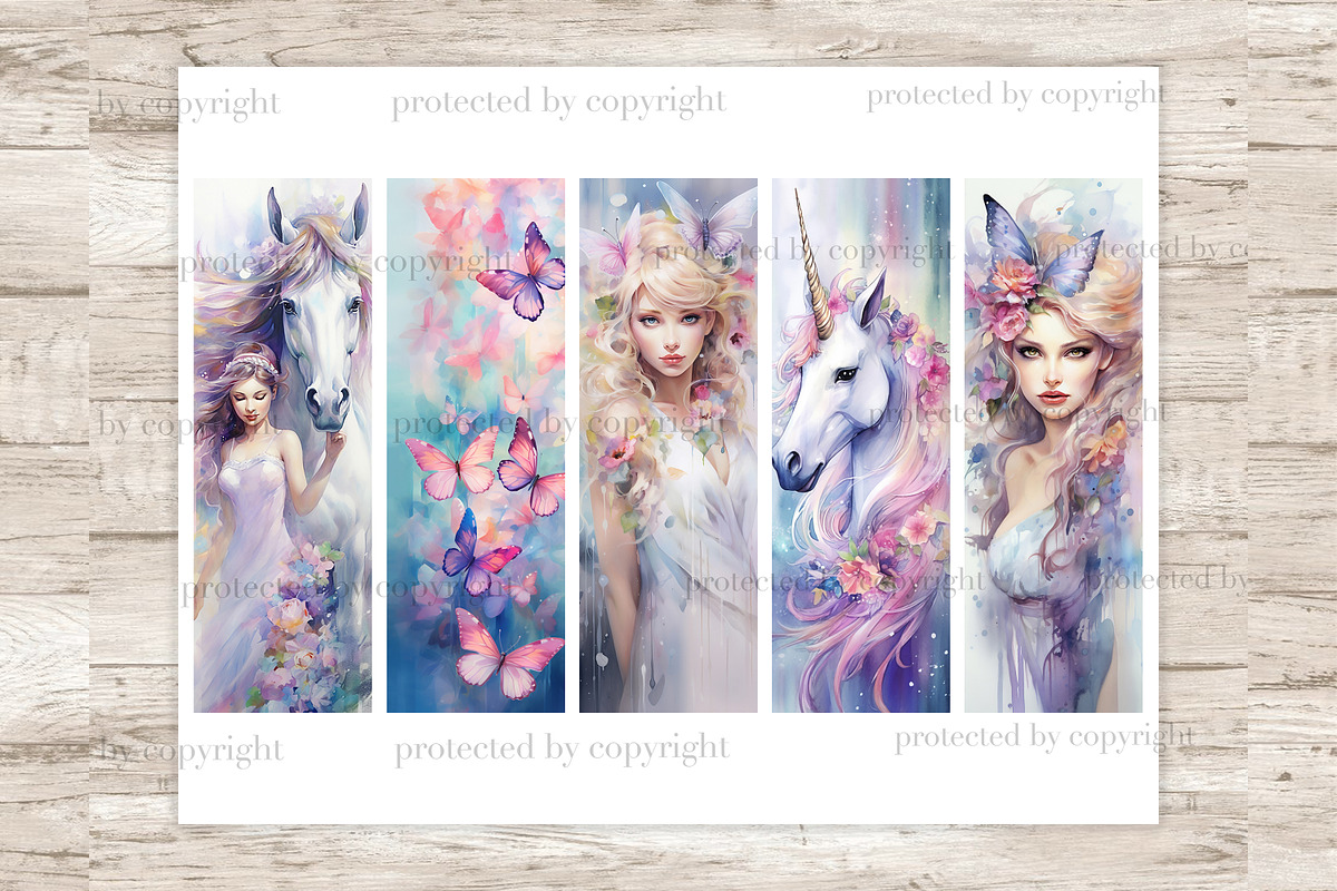 Fairy Bookmarks | Print And Cut Set, a Person Illustration by GlamArtZhanna (Photo 3 of 3)