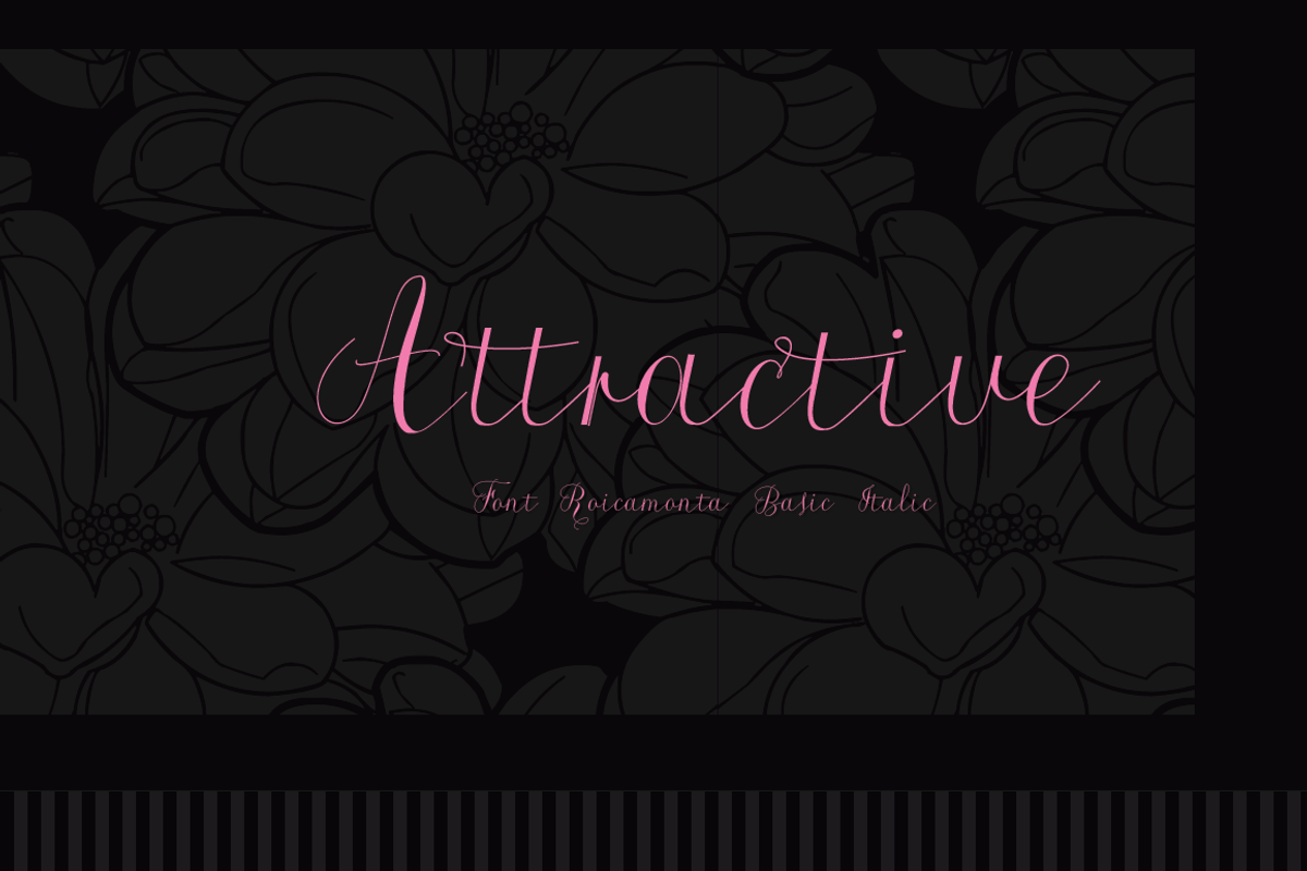 Roicamonta Basic Italic otf font preview 6