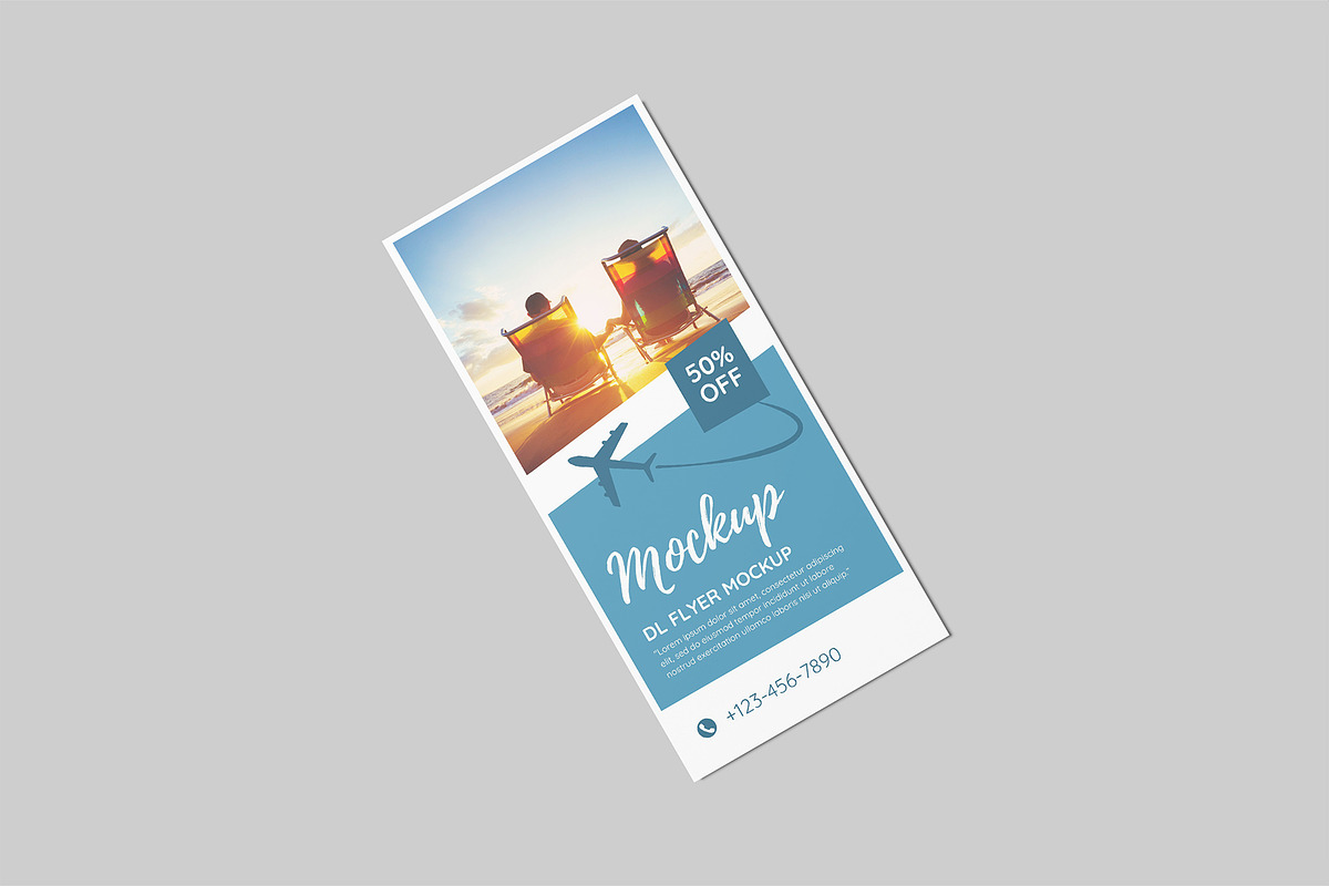DL Flyer Mockup, a Flyer Template by Graphiculon (Photo 2 of 11)