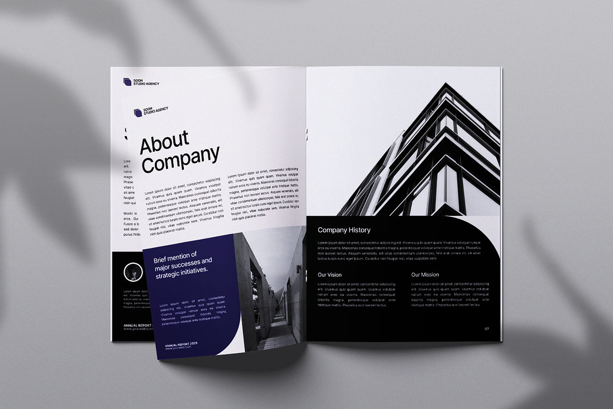 Annual Report Template, a Magazine Template by Portocraft (Photo 3 of 6)