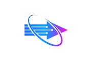 Technology Logo Arrow and Network, a Branding & Logo Template by Signatoro (Thumbnail 3 of 3)