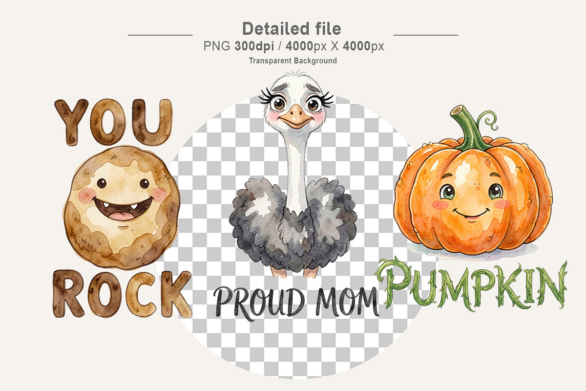 Ugly Cute Mother’s Day PNG Bundle, an Illustration by Artnoy (Photo 3 of 8)