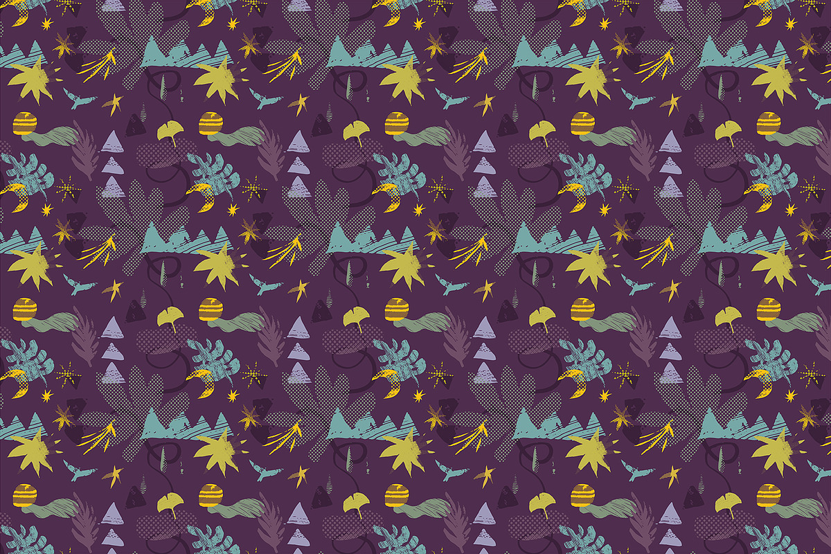 TRIBAL NATURE. 20 VECTOR PATTERNS, a Pattern Graphic by Shusha Guna Art (Photo 11 of 15)