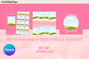 455 Canva Pink Instagram Template, a Social Media Template by Emerald Eyes Design (Thumbnail 10 of 12)