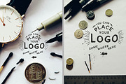 Hand Lettering Logo Mockups, a Product Mockup by BlueRobinDesignShop (Thumbnail 4 of 6)