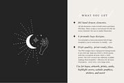 Celestial Magic Logo & Branding Art, a Texture Illustration by FEM Creative Studio (Thumbnail 2 of 10)