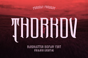 Thorkov Blackletter Display Font, a Blackletter Font by Maulana Creative (Thumbnail 1 of 8)
