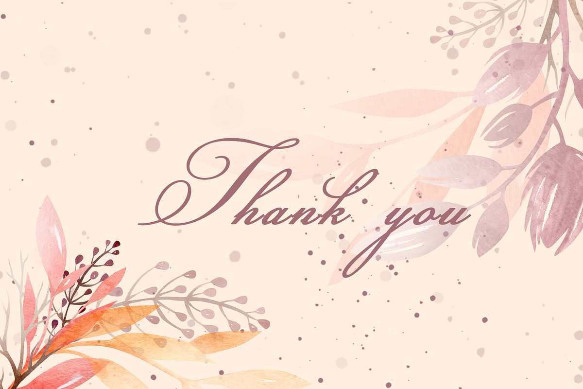 Autumn Floral Watercolor Clipart, a Decorative Illustration by LenArt (Photo 18 of 18)