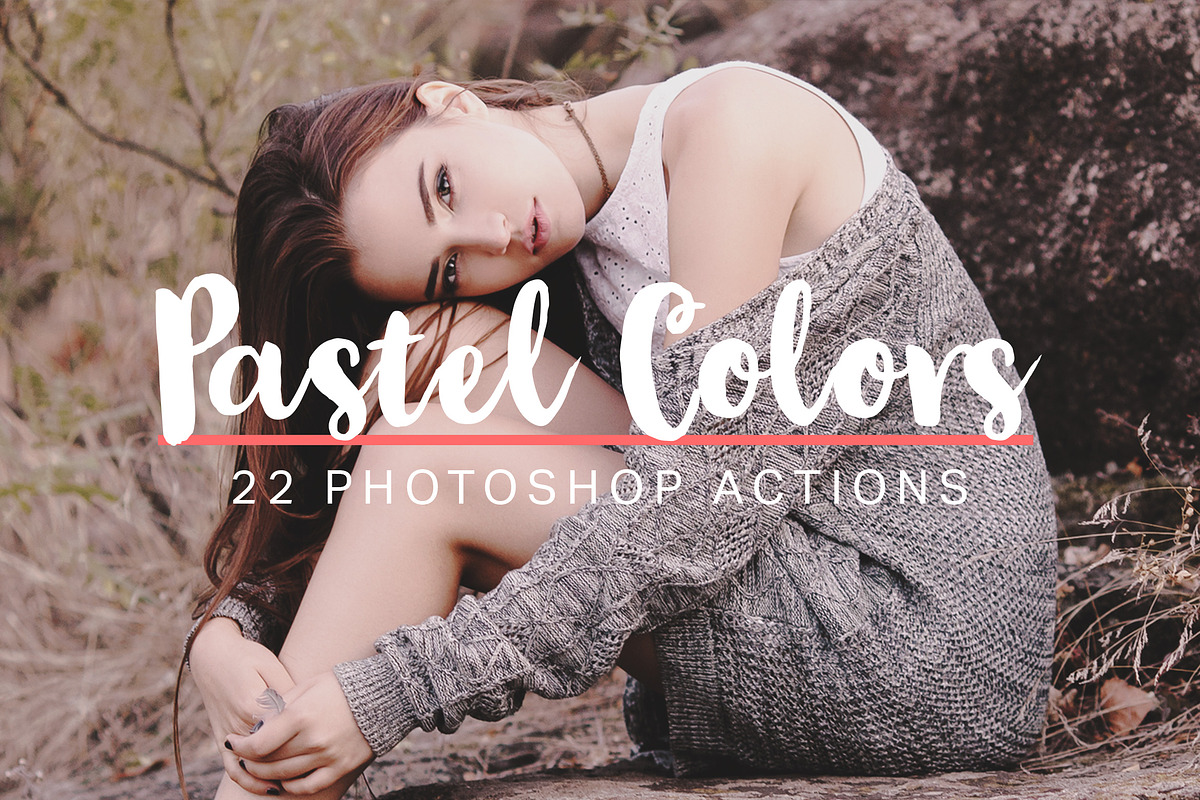 22 Soft Pastel Photoshop Actions, an Action Add-On by SparkleStock (Photo 1 of 7)