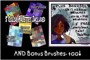 Children's Illustration Brush Bundle